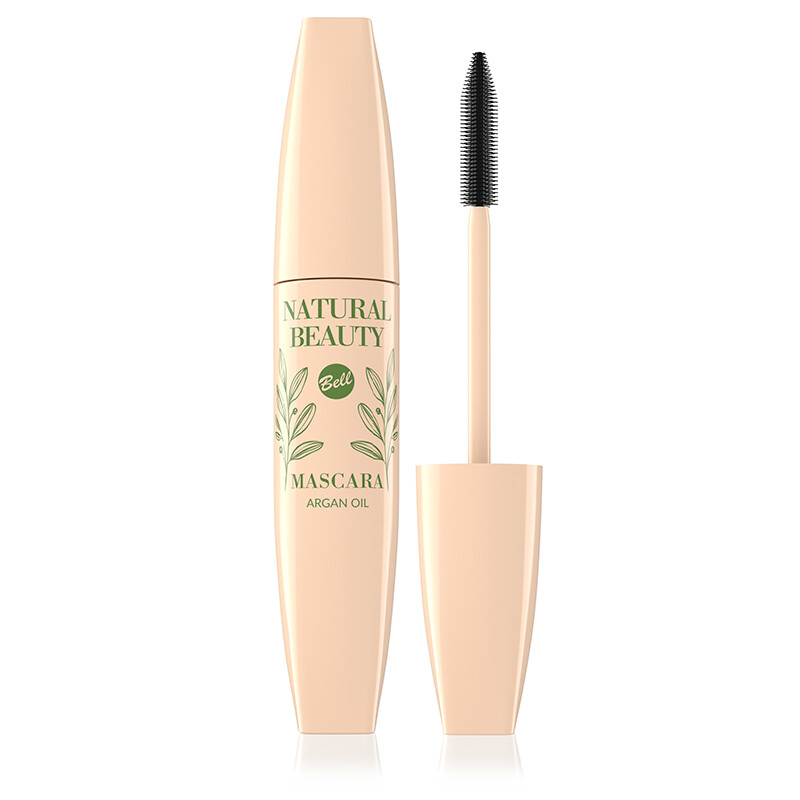 Blakstienų tušas ilginantis - storinantis su argano aliejumi Natural beauty Bell, juodas, 9 g