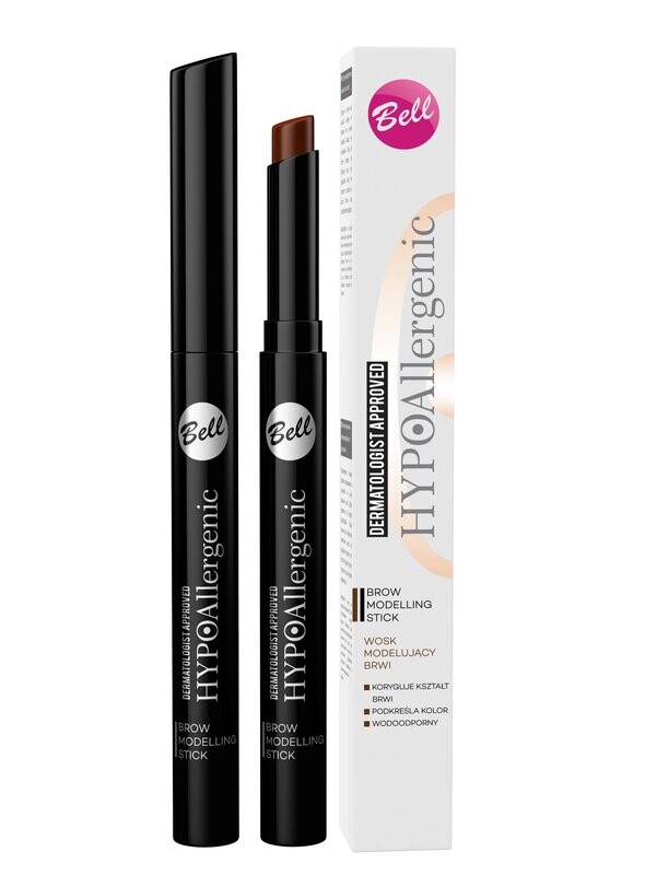 Antakių vaškas Bell Hypoallergenic Brow Modelling Stick, 5g