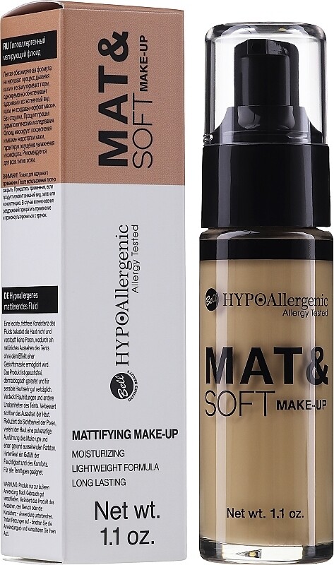 Kremas pudra HYPOAllergenic Mat&amp;Soft Make-up, 04 Golden Beige, 30g