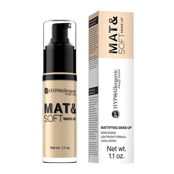 Kremas pudra HYPOAllergenic Mat&amp;Soft Make-up, 03 Sunny, 30g