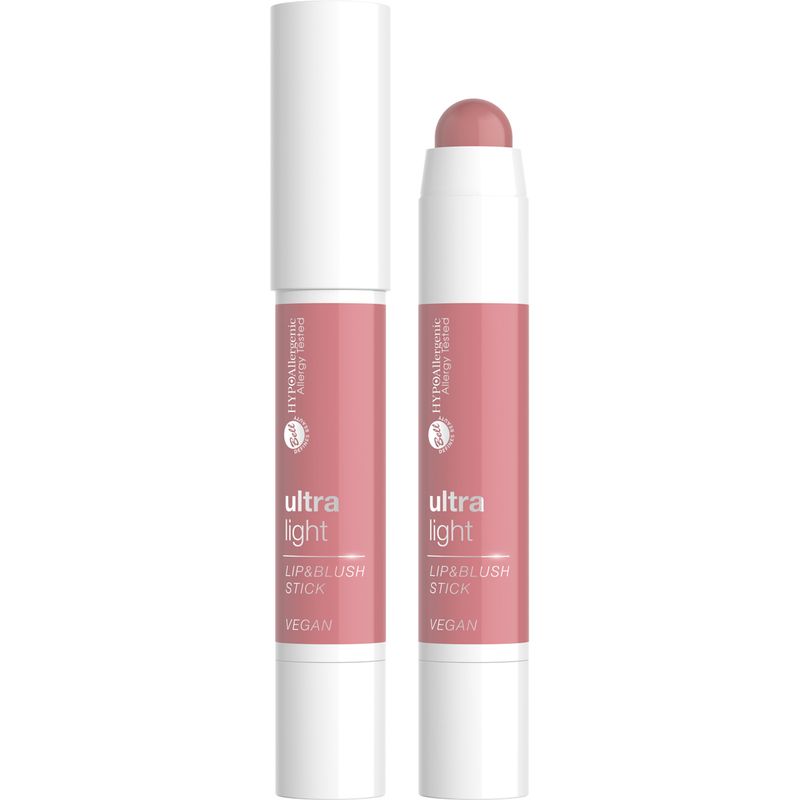 Hipoalerginiai skaistalai skruostams ir lūpoms Bell  Ultra Light Lip &amp; Blush Stick , 3,8g