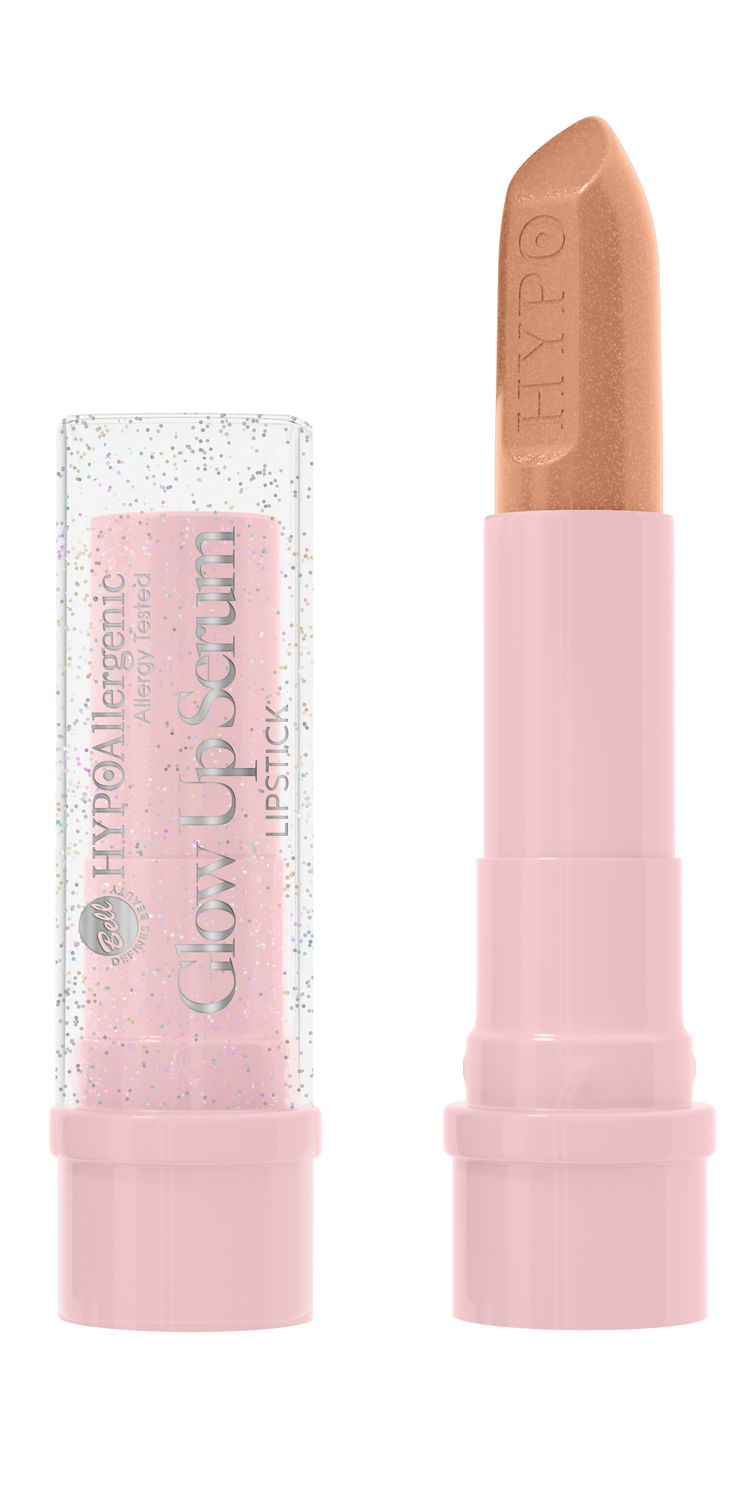 HYPOALLERGENIC GLOW UP SERUM LIPSTICK Lūpų dažai su serumu, suteikiantys spindesio, 4,2g