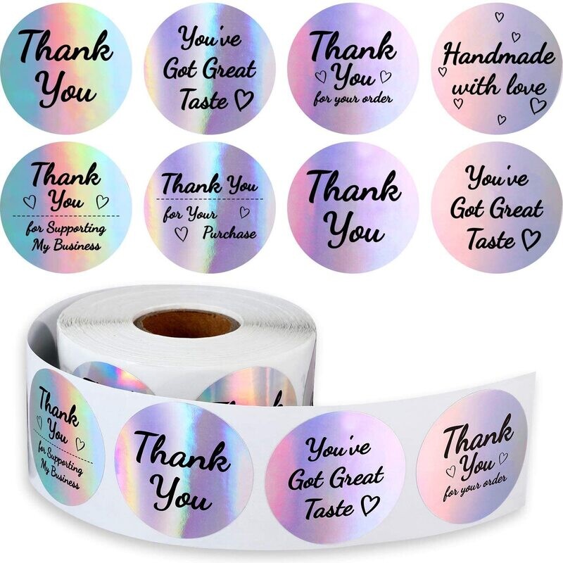 Thank you stickers 
(500pcs)