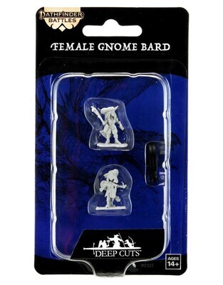 Pathfinder Deep Cuts Unpainted Miniatures: Gnome Female Bard 