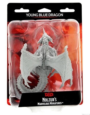 Dungeons & Dragons Nolzur`s Marvelous Unpainted Miniatures: Young Blue Dragon