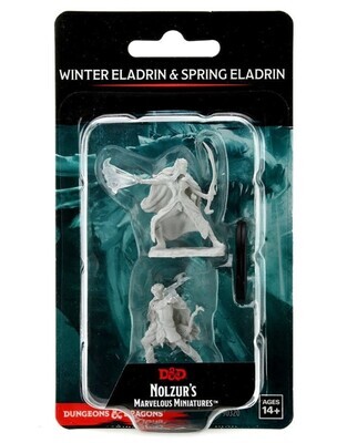 Dungeons & Dragons Nolzur`s Marvelous Unpainted Miniatures: Winter Eladrin & Spring Eladrin