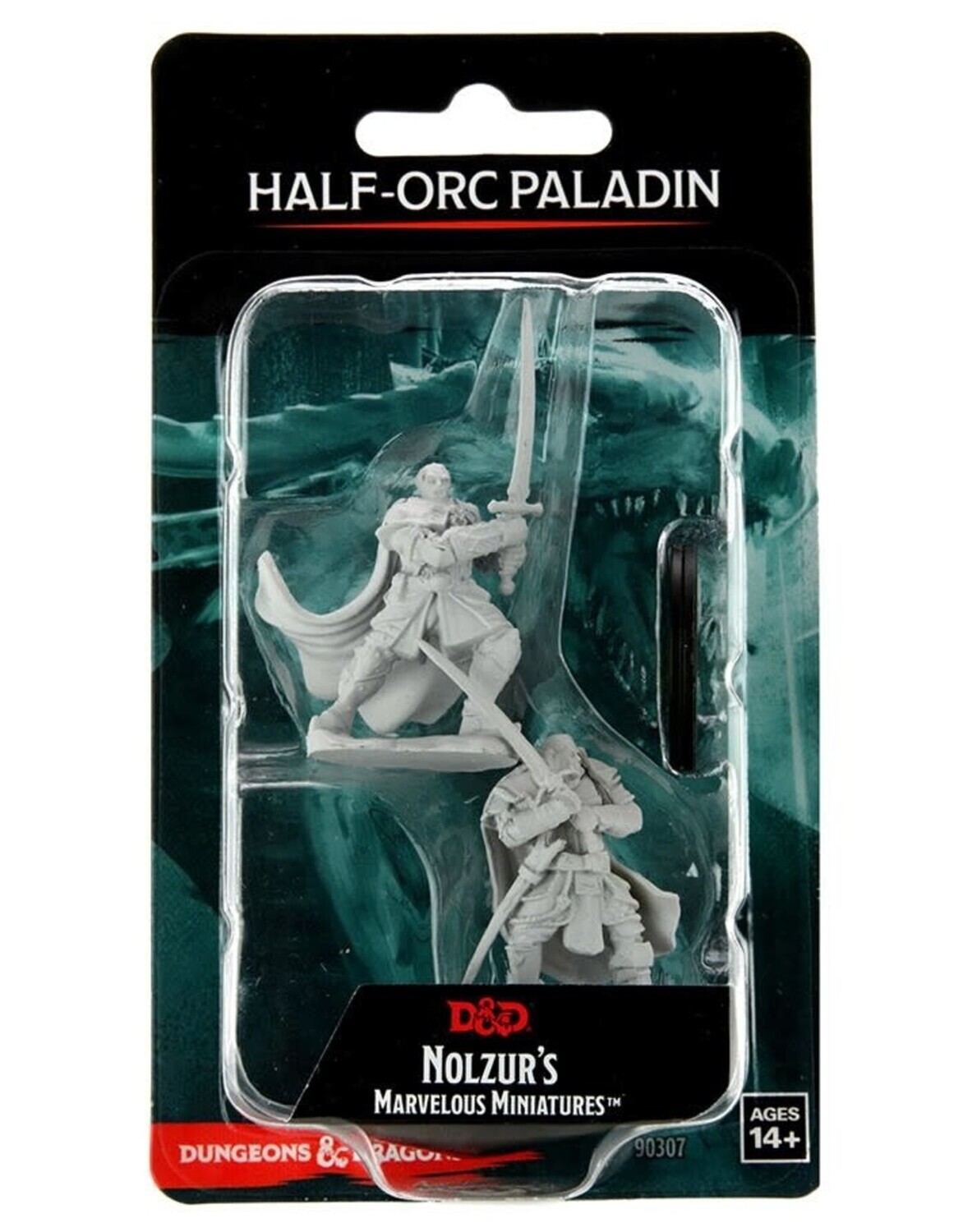 Dungeons & Dragons Nolzur`s Marvelous Unpainted Miniatures: Half-Orc Male Paladin 