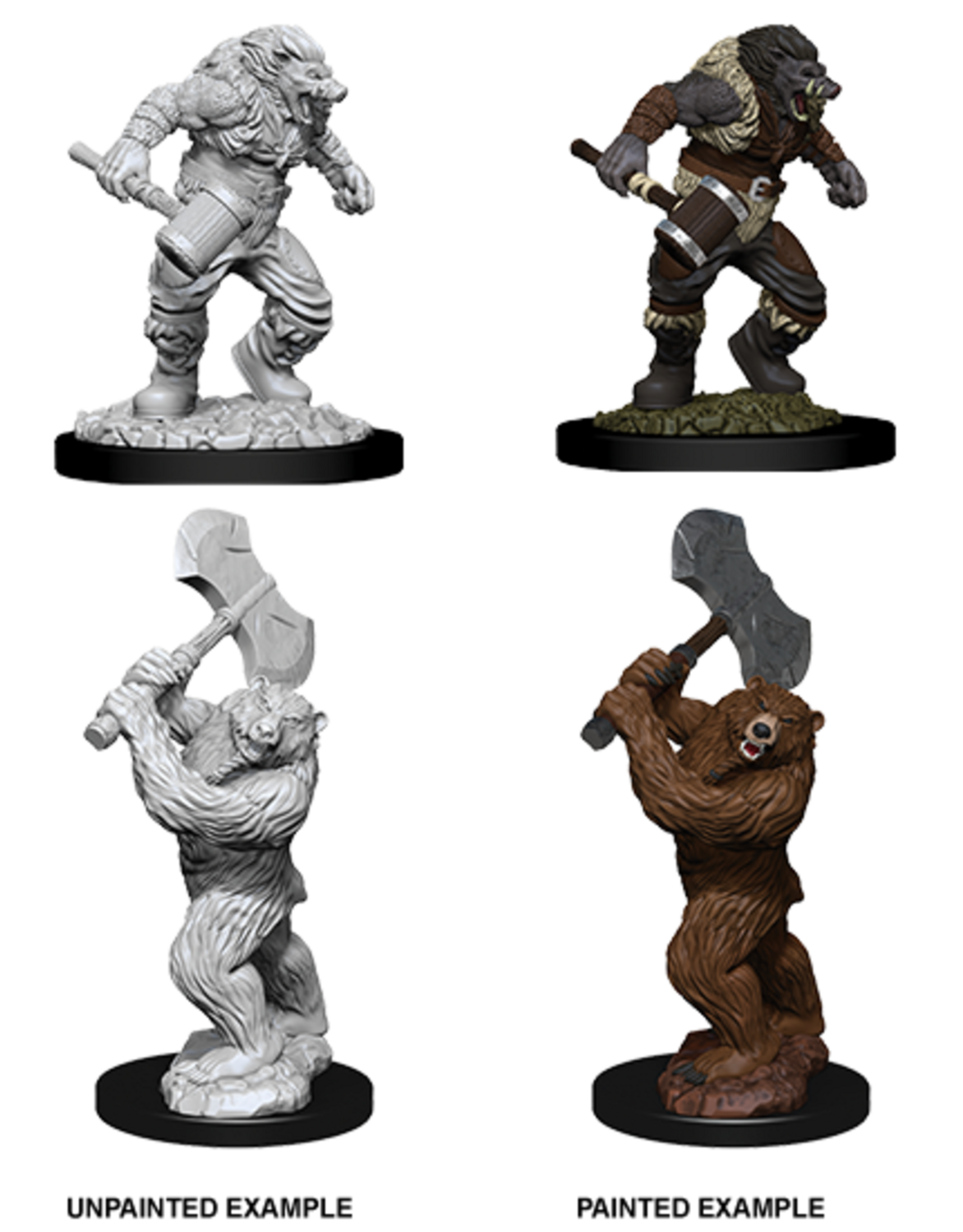 Dungeons & Dragons Nolzur`s Marvelous Unpainted Miniatures: Wereboar & Werebear