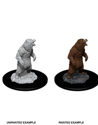 WizKids Deep Cuts Unpainted Miniatures: Grizzly