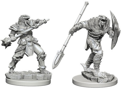 Dungeons & Dragons Nolzur`s Marvelous Unpainted Miniatures: Dragonborn Male Fighter with Spear