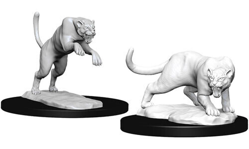 Dungeons &amp; Dragons Nolzur`s Marvelous Unpainted Miniatures: Panther &amp; Leopard