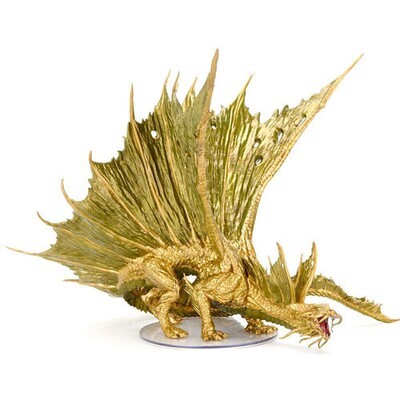 Dungeons & Dragons: Icons of the Realms Adult Gold Dragon Premium Figure