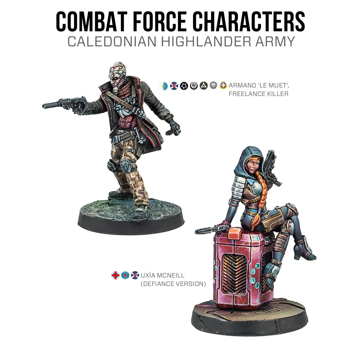 Caledonian Combat Force Characters