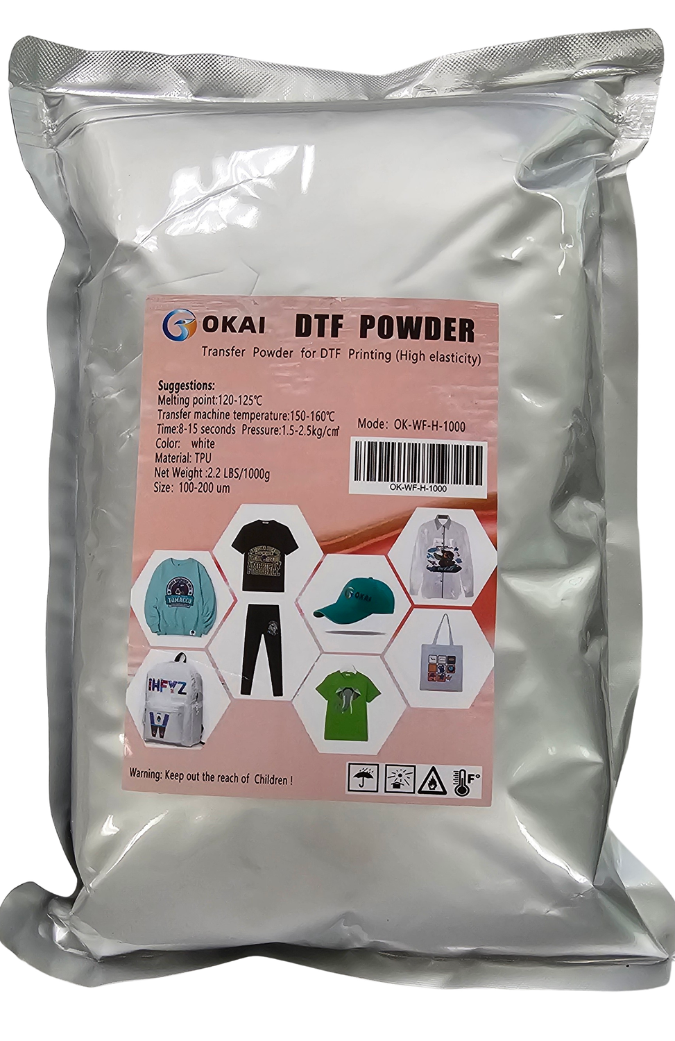 OKAI DTF Hot Melt Powder 2.2lbs