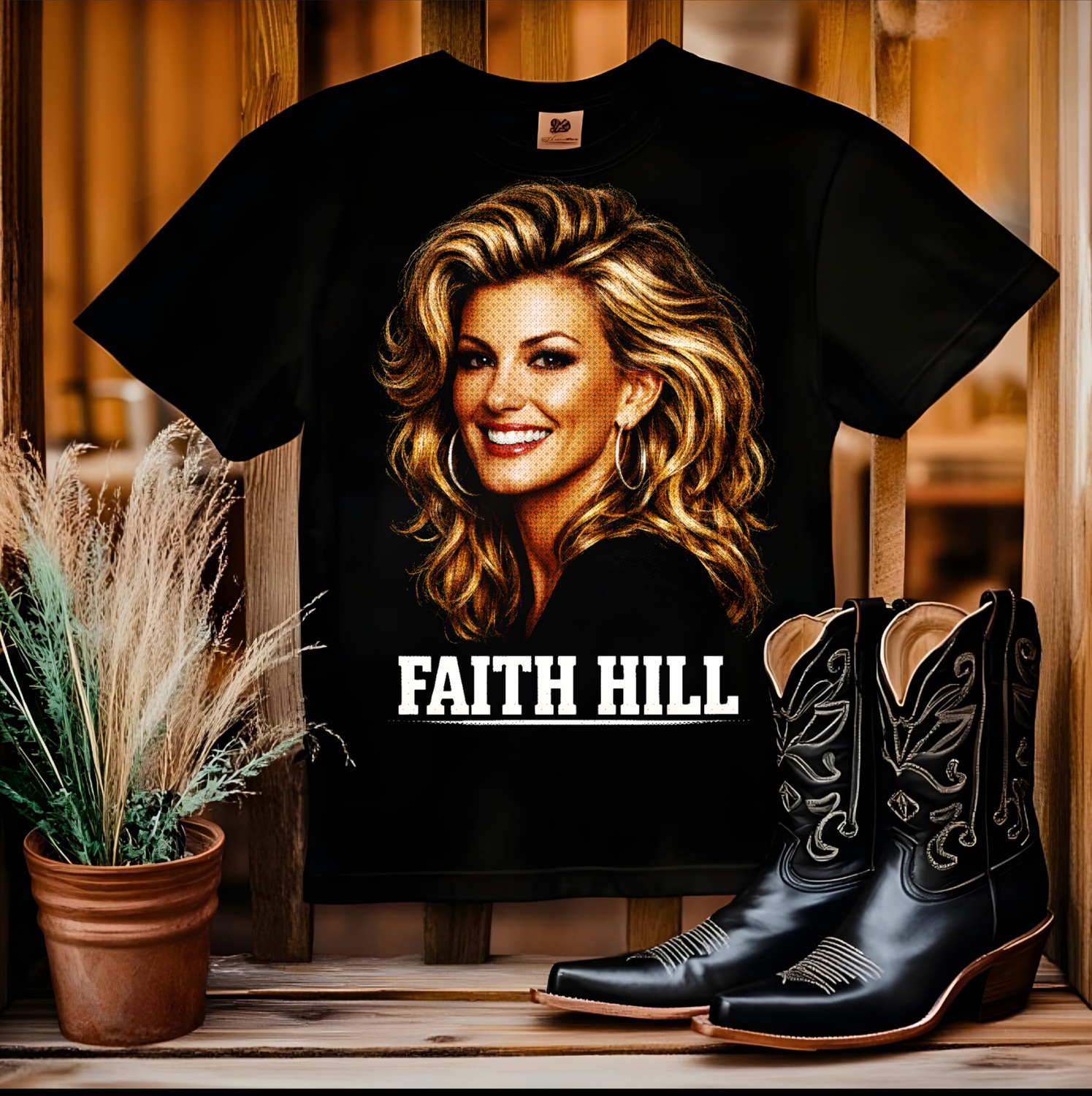 Country Singers Halftones T-Shirts