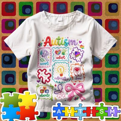 Autism  Crochet T-Shirts