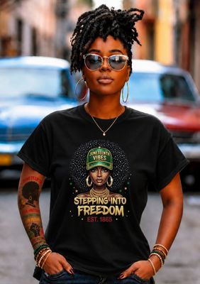 Juneteenth Volume 3 Rhinestone Effect T-Shirts Juneteenth Volume 3 Rhinestone Effect T-Shirts
