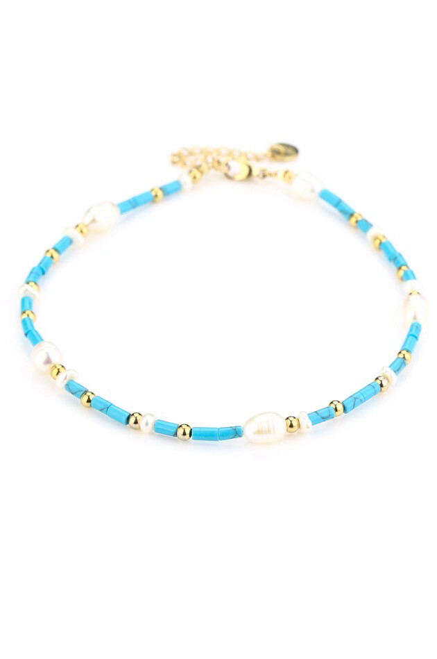 Poppy Anklet Turquoise