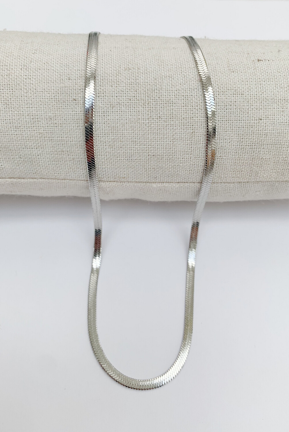Snake Necklace 3 mm Silver