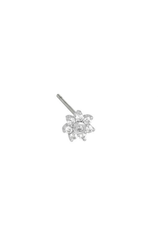 Flower Stud Silver