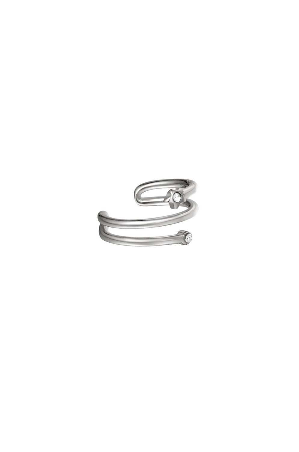 Earcuff Spiraal Silver