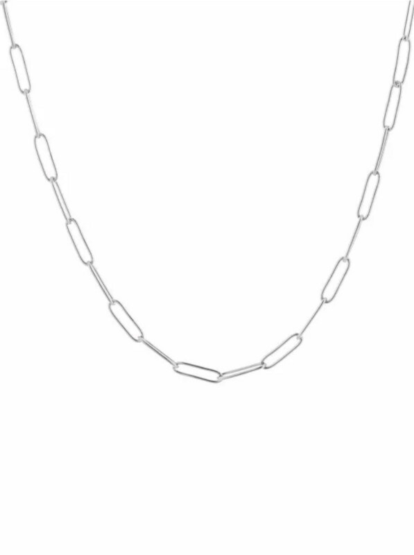 Poppy Chain Necklace Silver