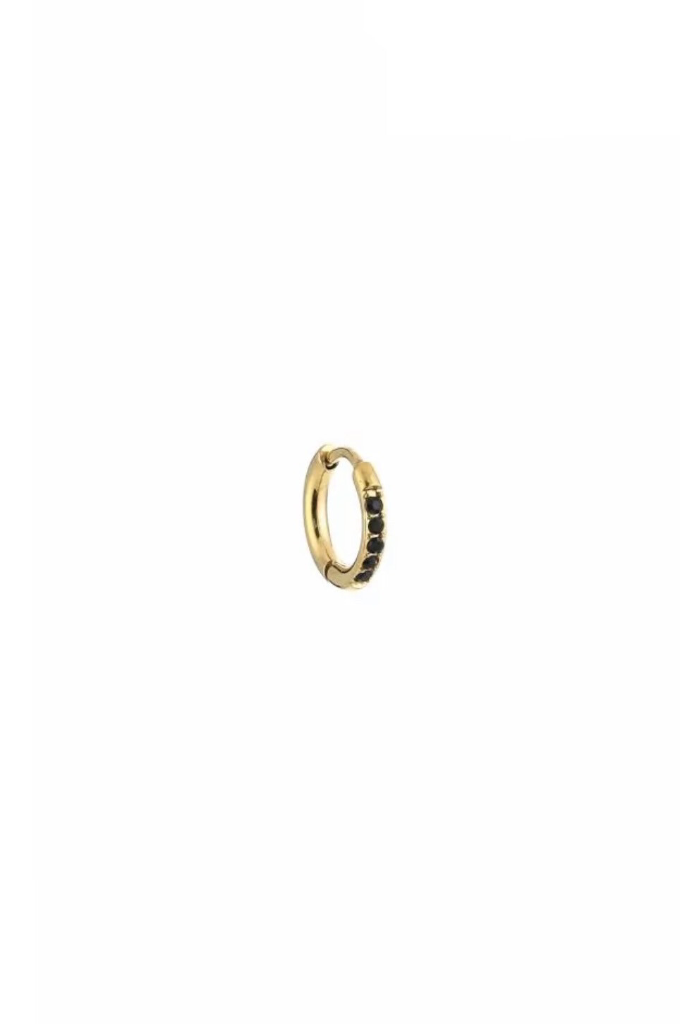 Basic Hoop Black Gold 10 mm