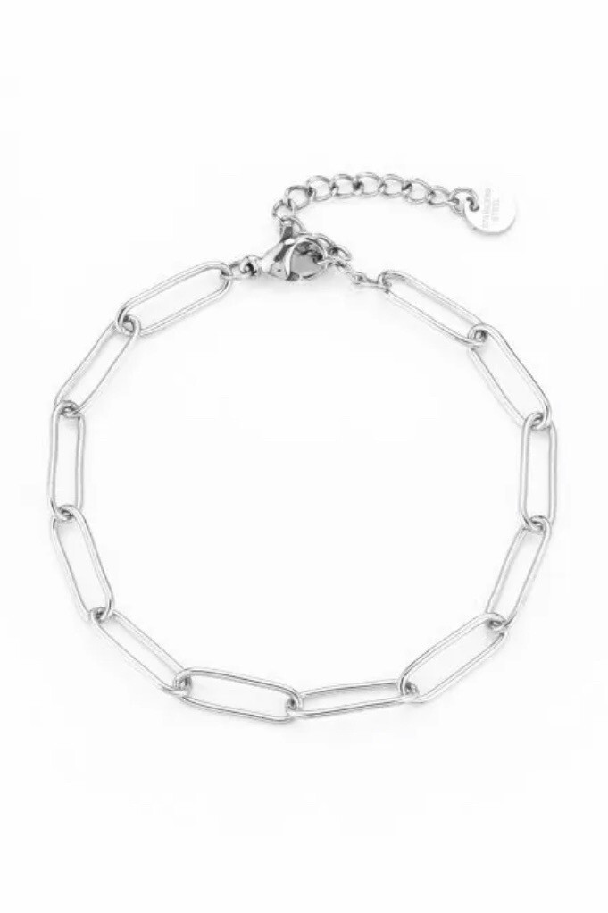 Poppy Chain Bracelet Silver
