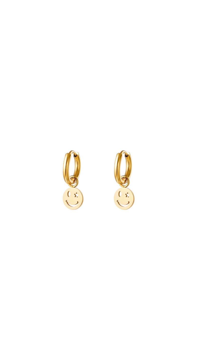 Smiley Star Hoops