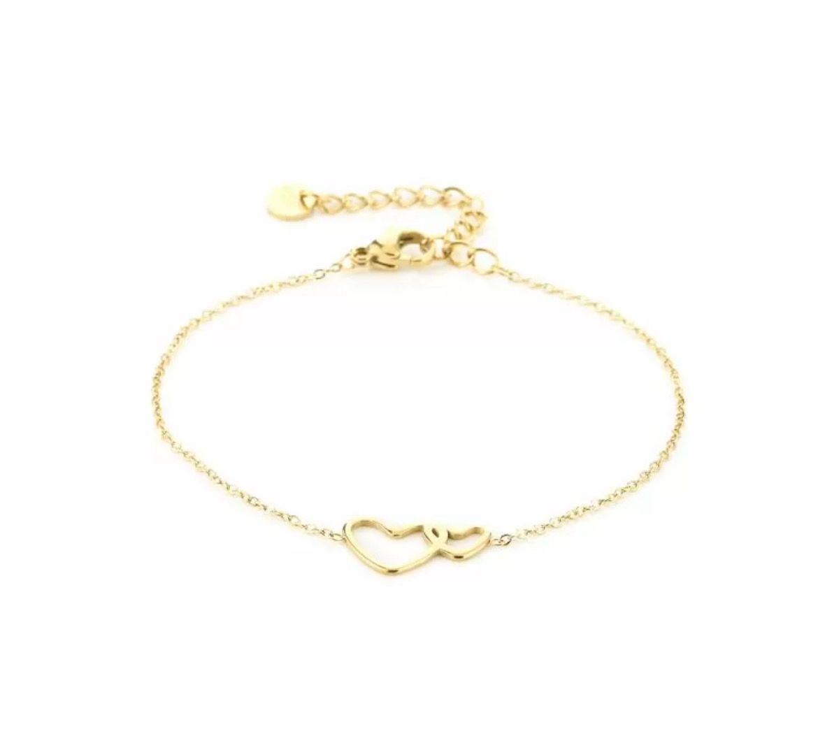 Two Hearts Bracelet