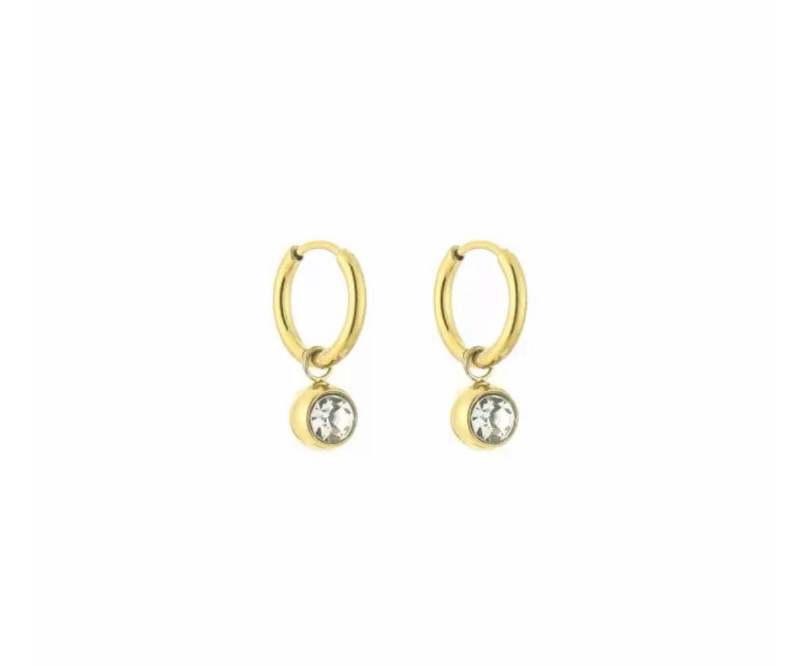 Basic hoop met Strass