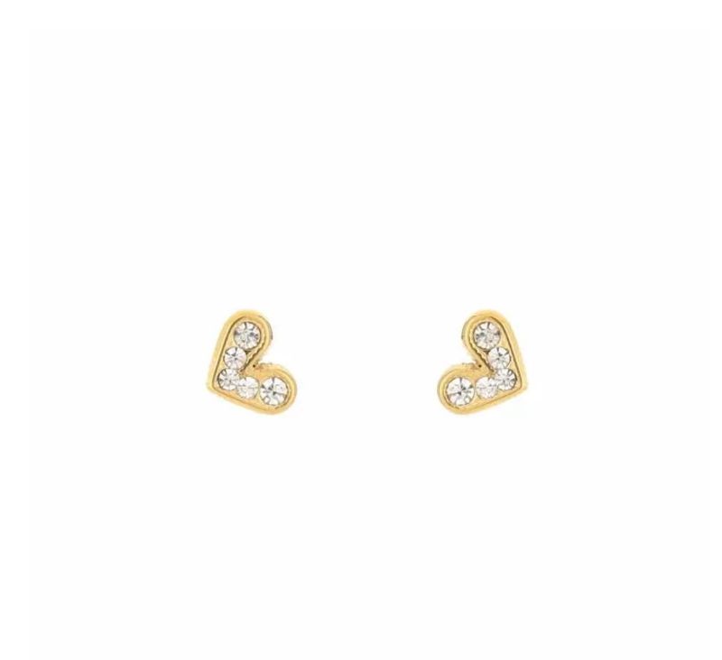 Shiny hearts studs