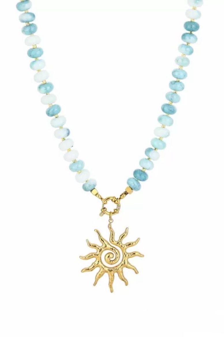 Sun Necklace blue