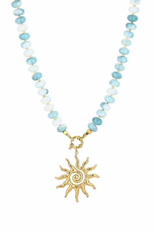 Sun Necklace blue