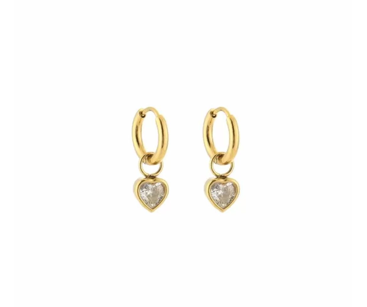 Heart hoops White gold