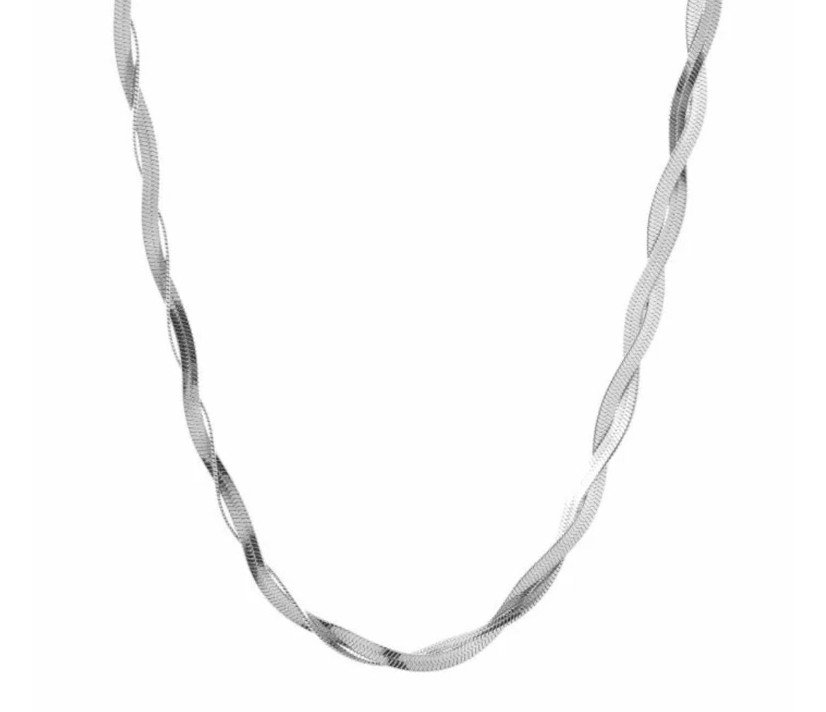 Gedraaide snake halsketting