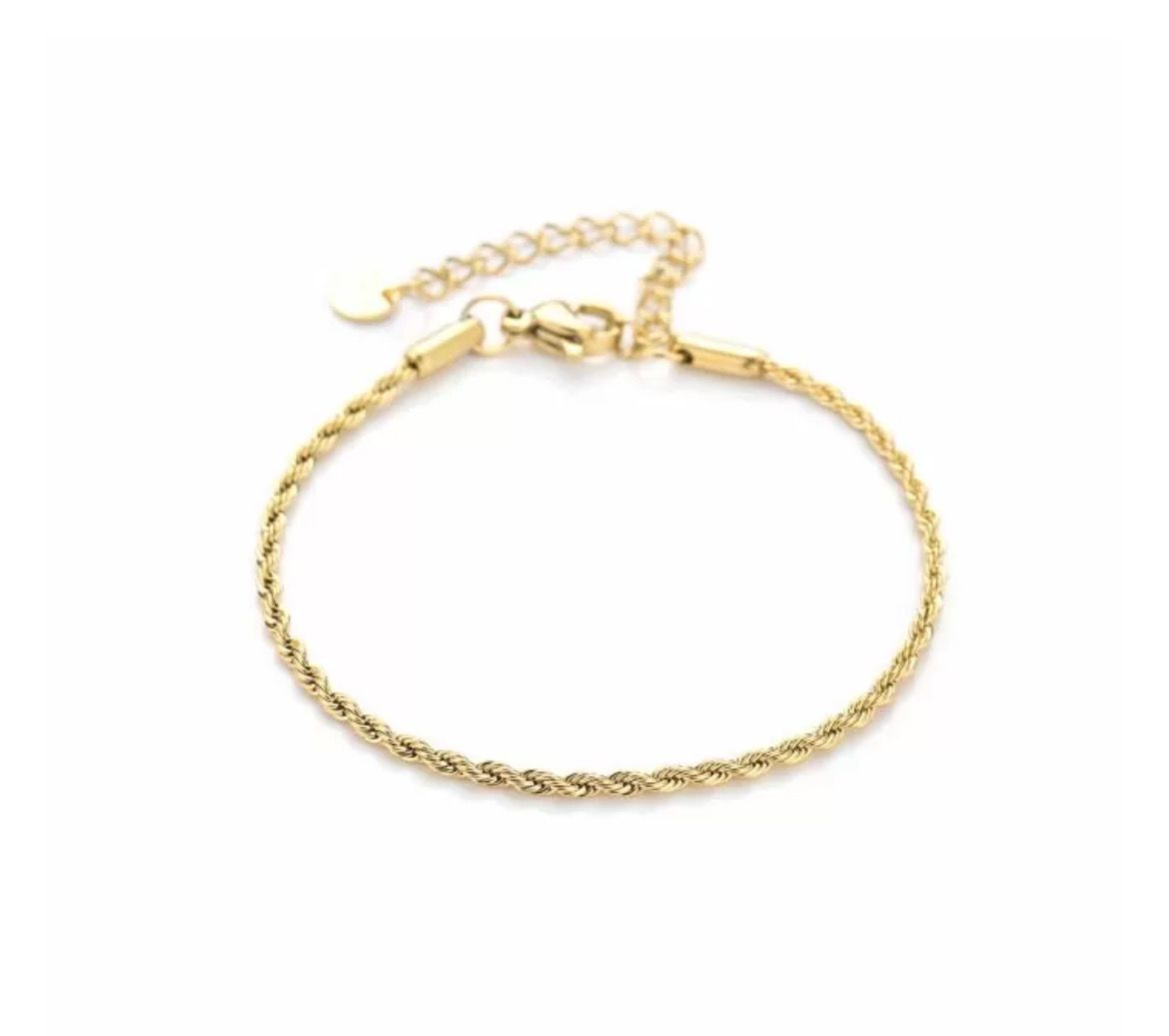 Gedraaide armband 2 mm