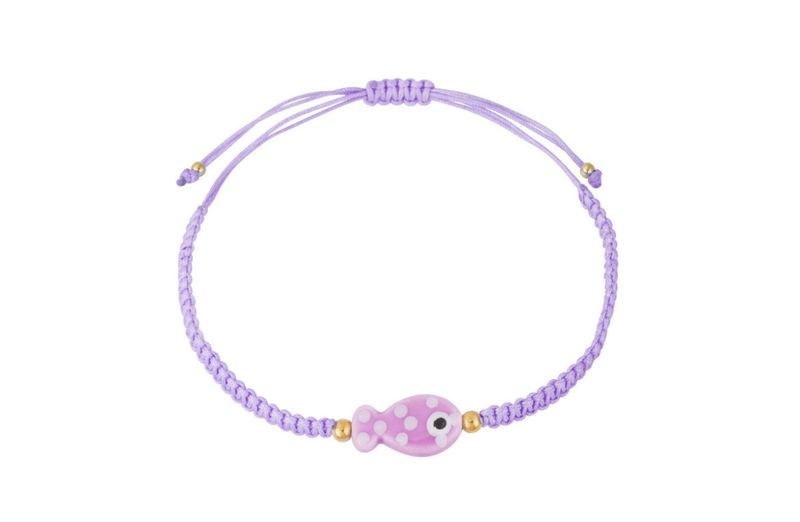 Fish bracelet lilac
