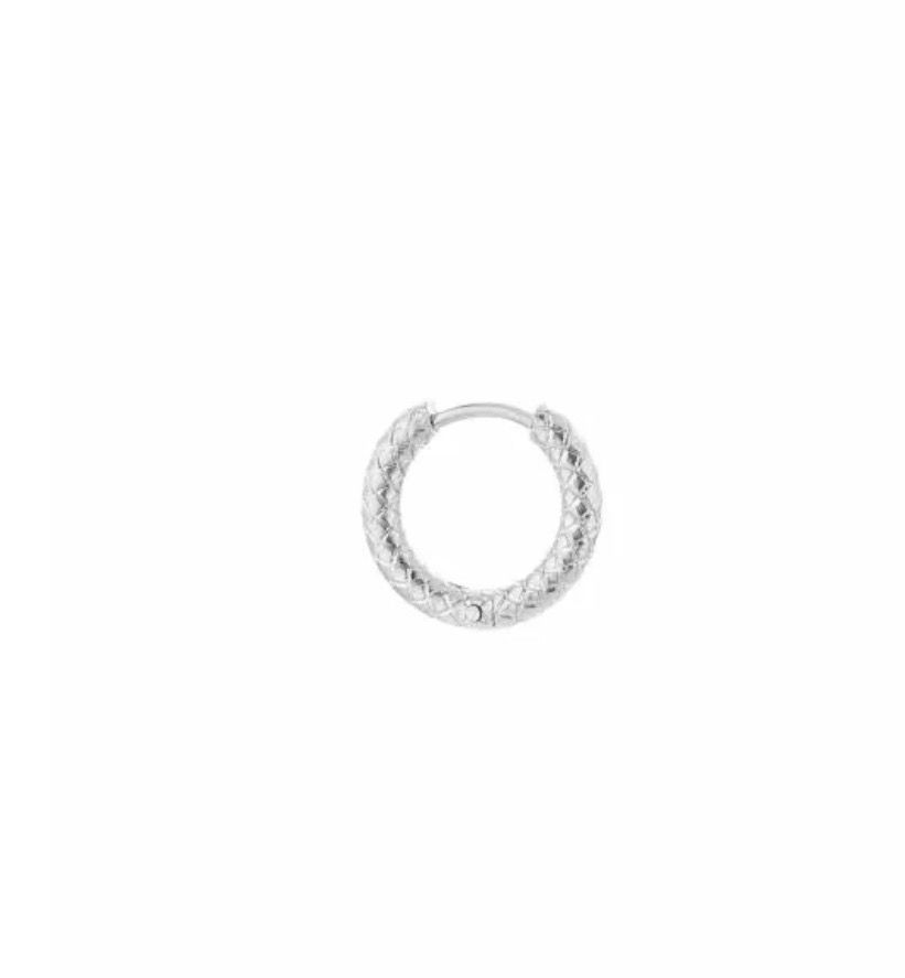 Basic hoop 15 mm Silver