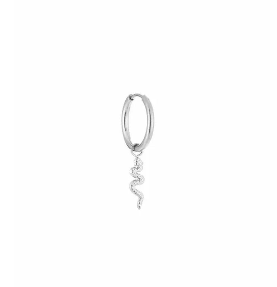 Snake hoop Silver