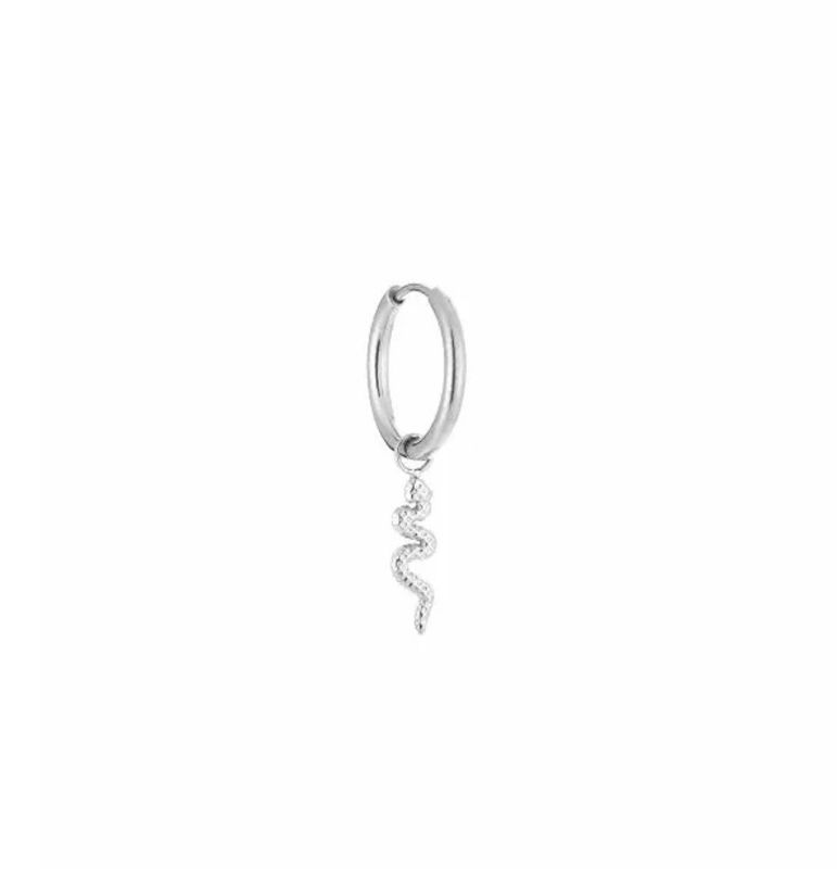 Snake hoop Silver