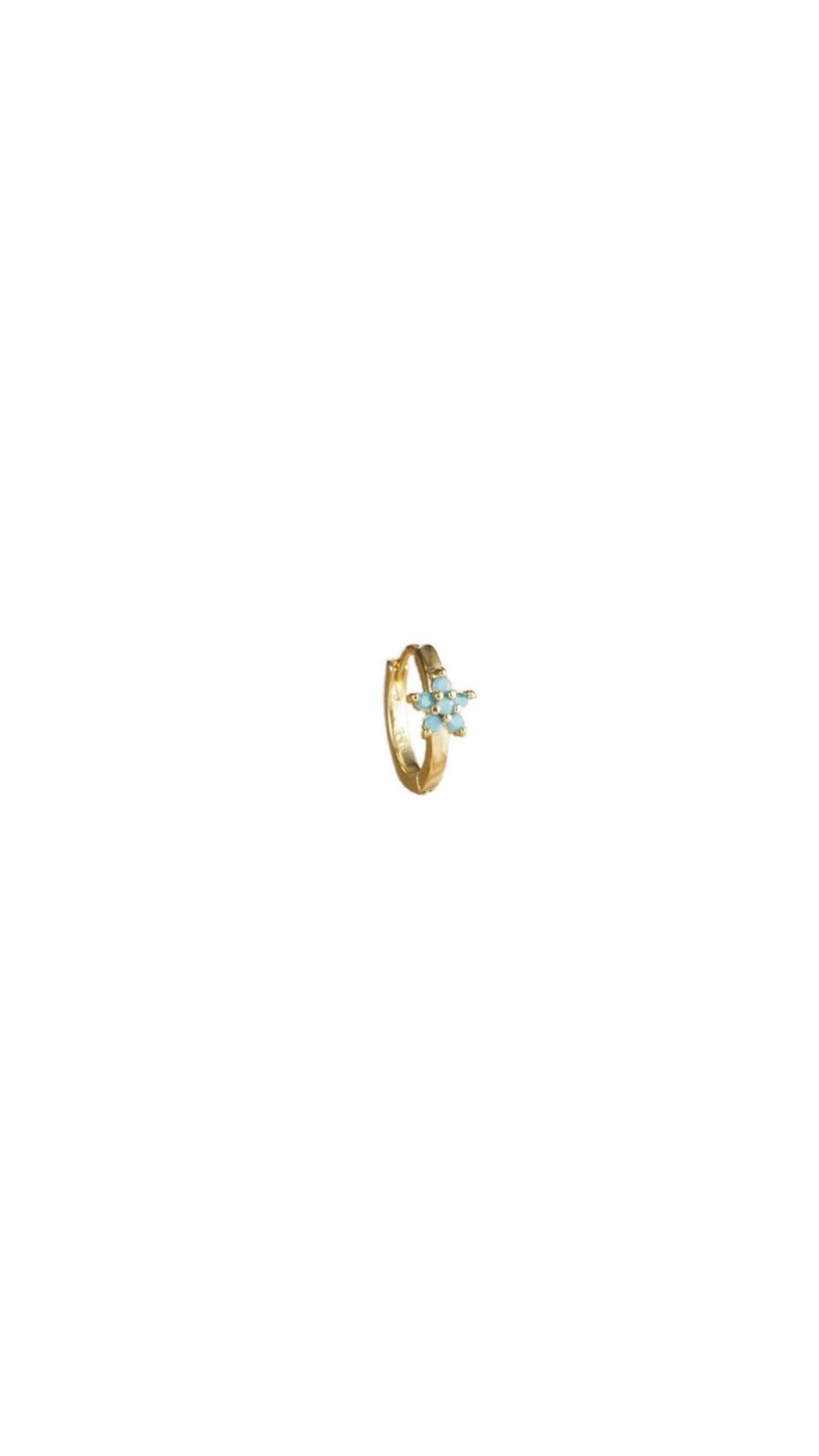 Flower hoop turquoise