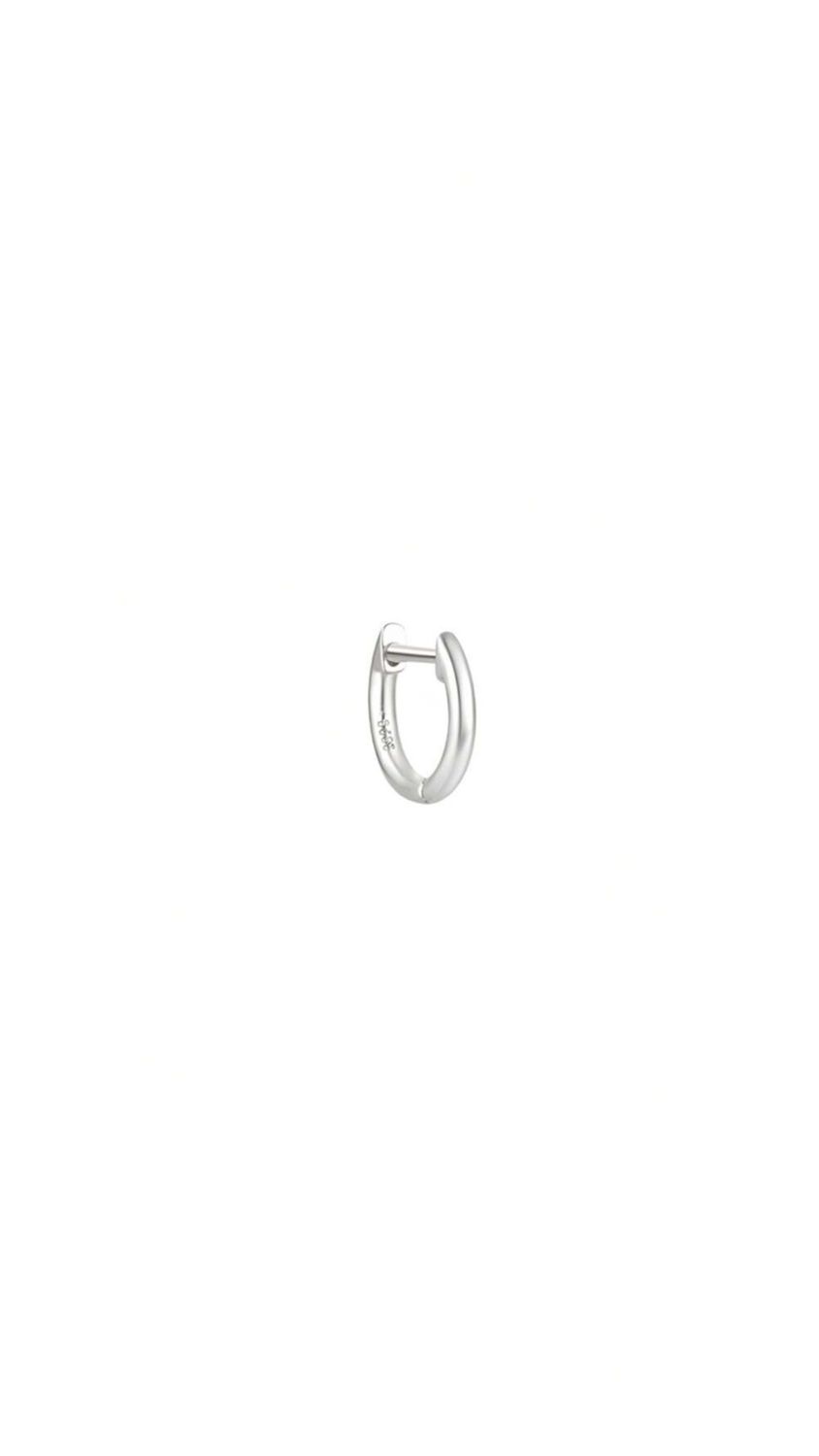 Basic hoop small Silver