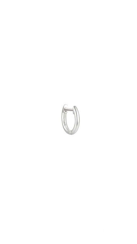Basic hoop small Silver