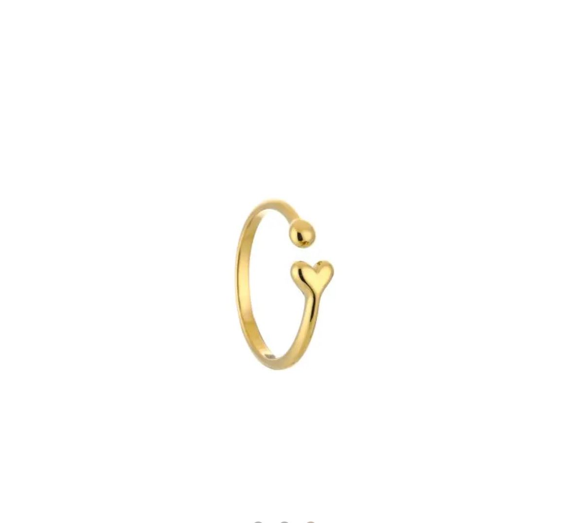 Little heart ring one size