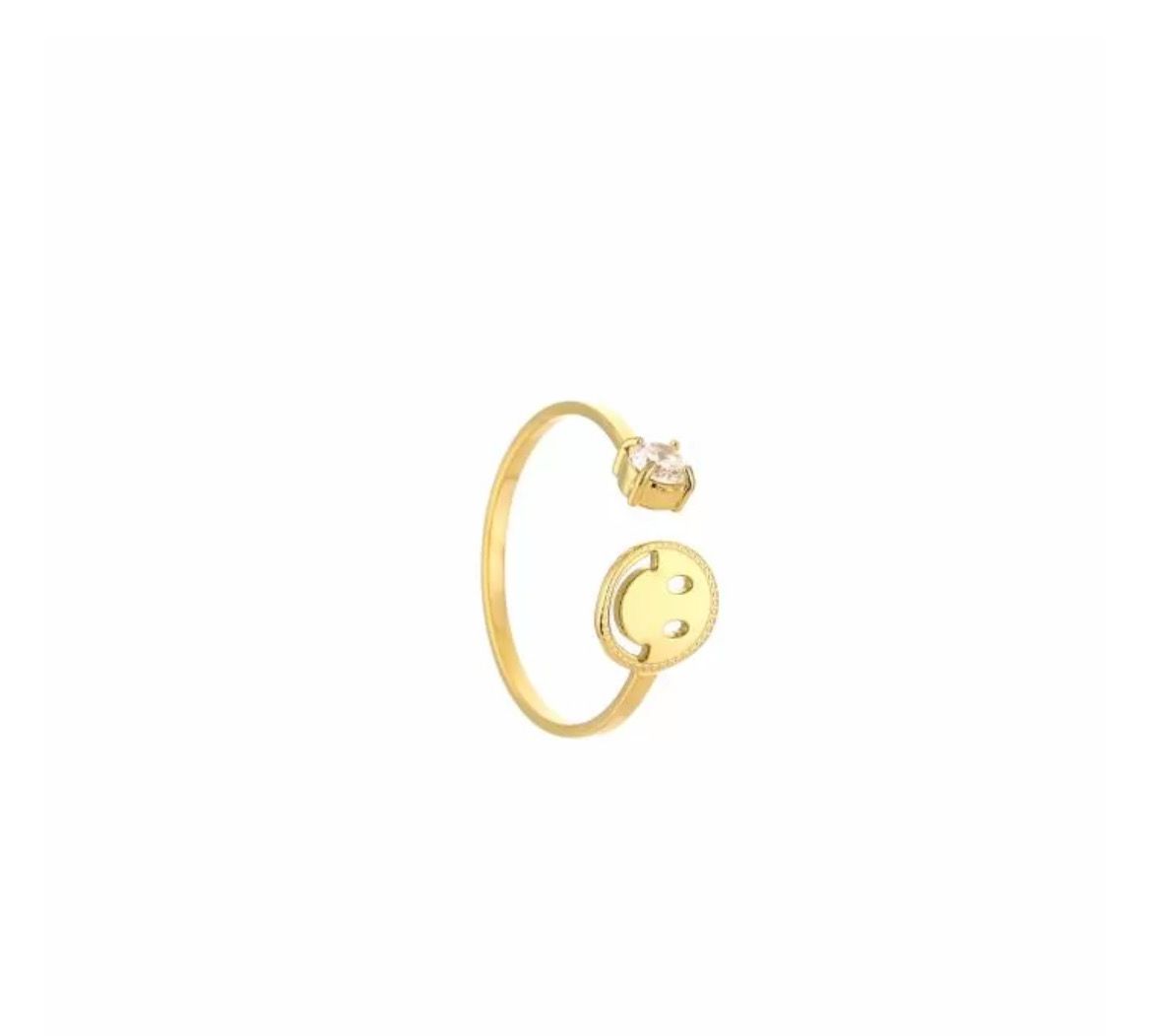 Smiley ring one size