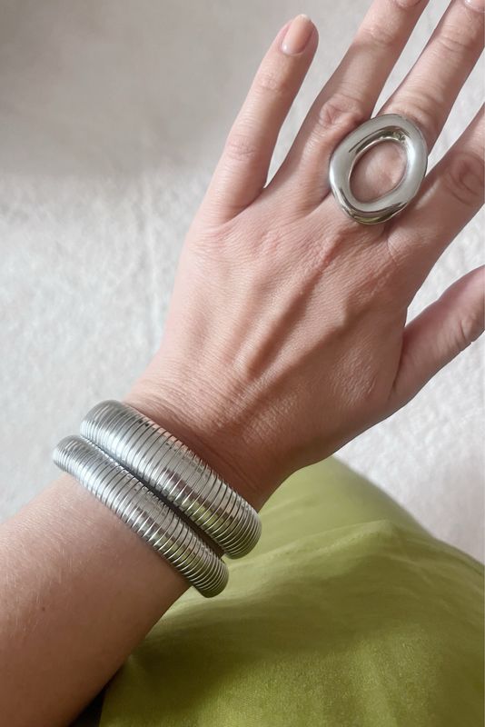 Cleopatra bracelet 12 mm Silver