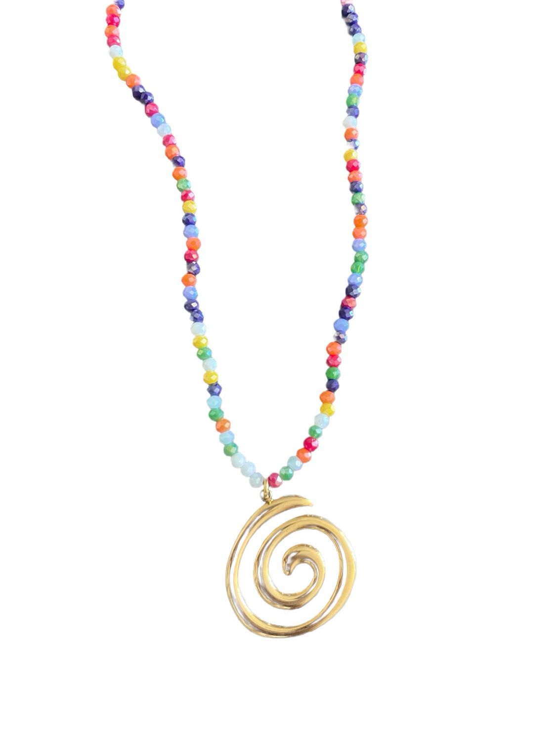 Colorful spiraal Necklace