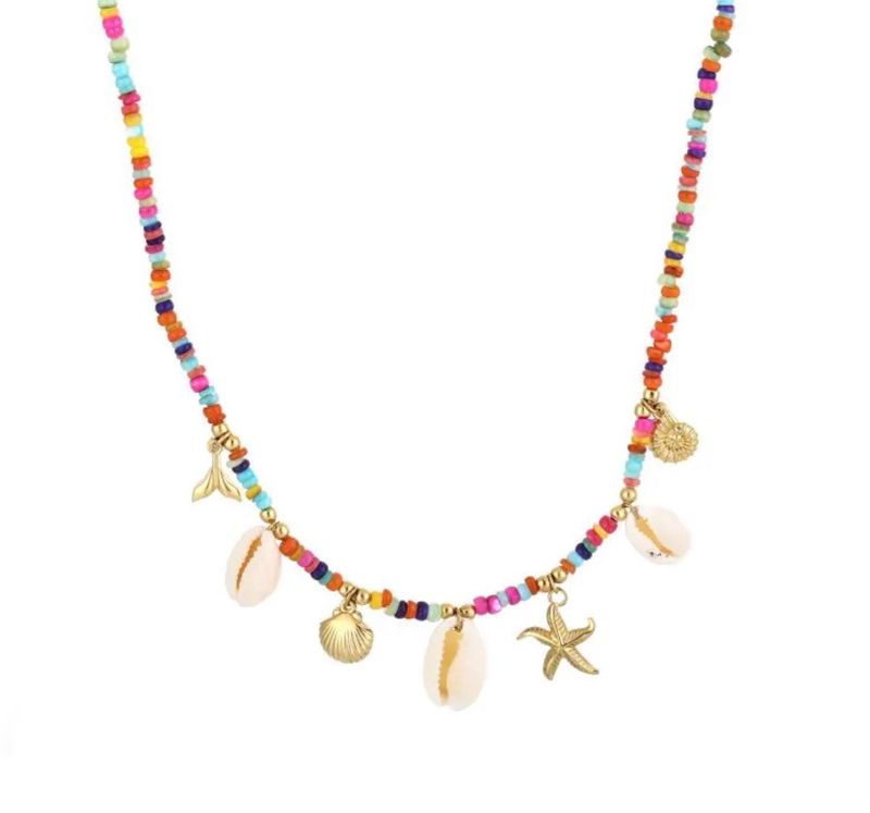 Multicolor bedelhalsketting