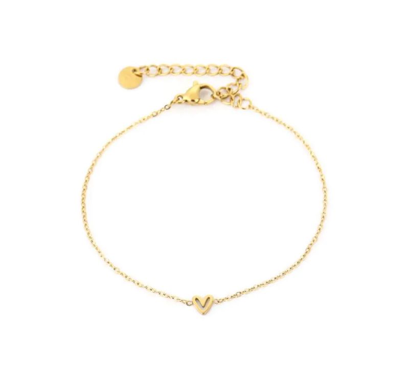 Open heart bracelet